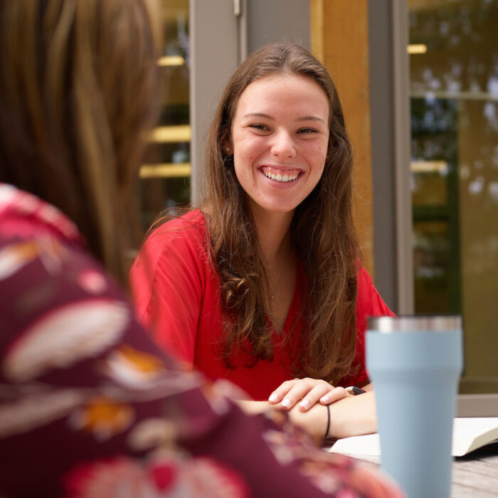 Smiling Derryfield Student