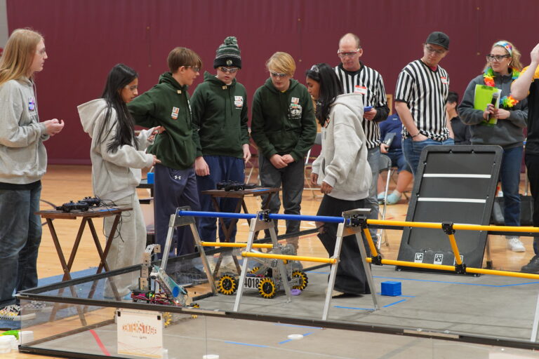 FIRST Robotics Qualifier Brings 200 to Derryfield