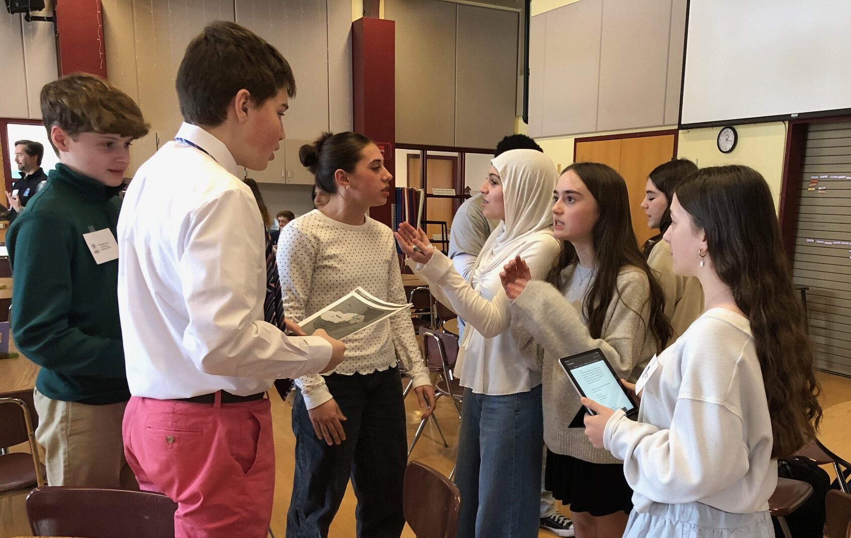 Eighth graders hone diplomatic skills