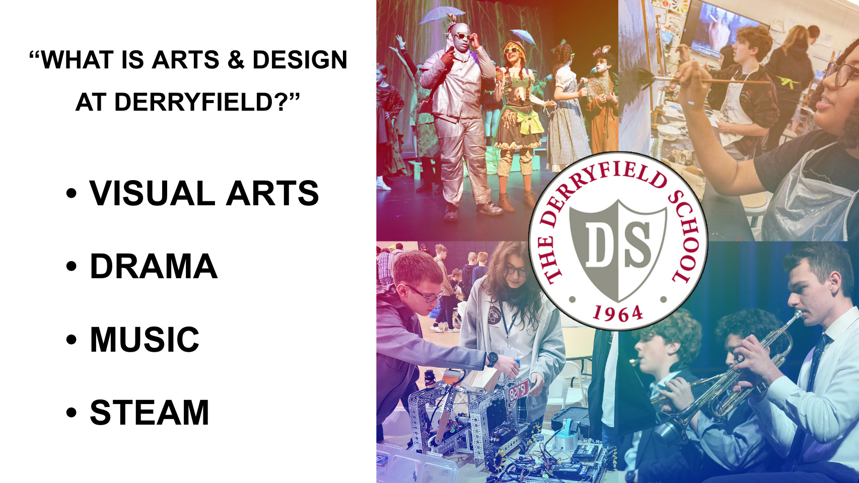 A collaboration of visual arts, music, drama and STEAM